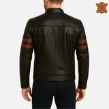 ZINOSKINS Men’s Black Leather Jacket – 100% Real Leather, Premium Quality 003