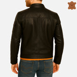 ZINOSKINS Men’s Black Leather Jacket – 100% Real Leather, Premium Quality 007