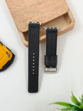 Zinoskins Full Stitch Self (Black Thread) Premium Black 100% Real Leather Strap Compatible for Apple Watch – Timeless & Elegant