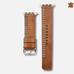 Leather Straps Compatible for Apple Watch TAN Color #PRL-TAN ( 100% Real Leather )