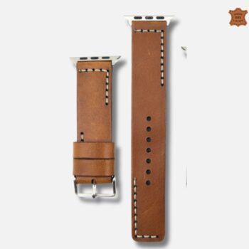 Leather Straps Compatible for Apple Watch TAN Color #L-TAN ( 100% Real Leather )