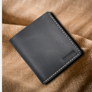 Men's Genuine Leather Wallet Black Color – Slim, Stylish & Durable Bifold