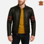 ZINOSKINS Men's Black Leather Jacket – 100% Real Leather, Premium Quality 003